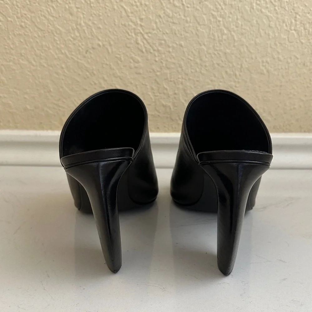 Jil Sander Architectural Heel Napa Leather Mule - Picture 4 of 9